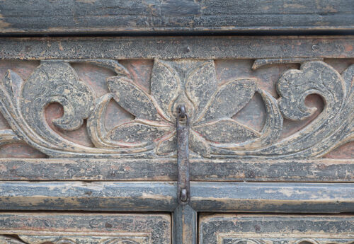 Antique Chinese Elm Shanxi Province Hall Cabinet/Altar Table, 55x19.5x34.5H - Image 2