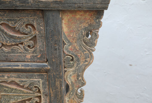 Antique Chinese Elm Shanxi Province Hall Cabinet/Altar Table, 55x19.5x34.5H - Image 3