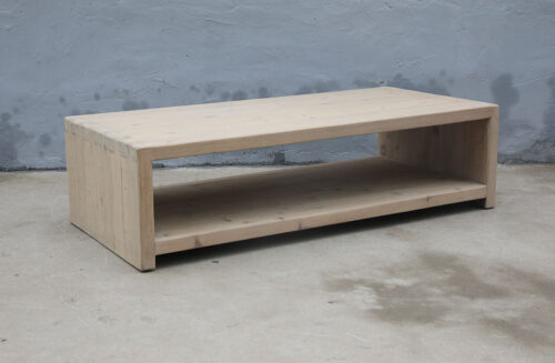 Reclaimed Bleached Elm Low Coffee Table - 67 x 31 x 18 h - Image 2