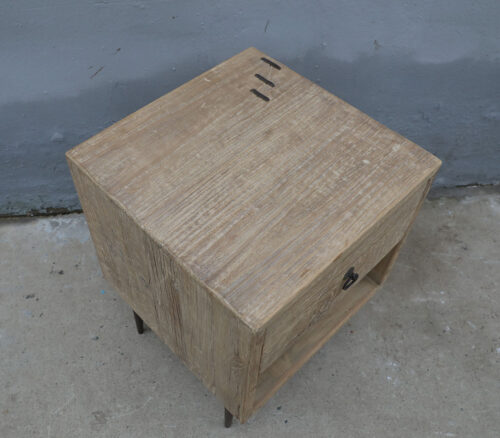 Reclaimed Pine Nightstand 3 - Image 4