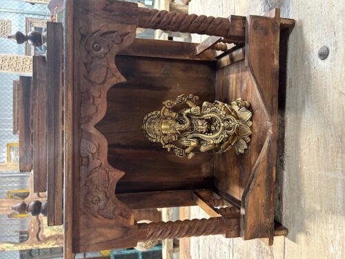 Vintage Indian Brass Statue of Ganesh, 9Hx5x4