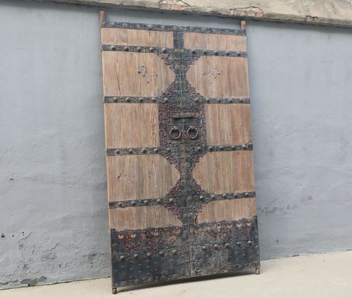 Antique Chinese Pine Compound Gate, 94Hx75x2 - Image 3
