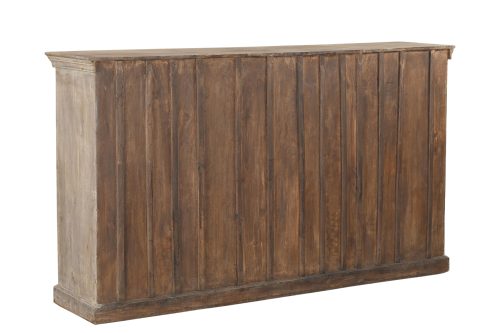 Teakwood Cabinet constructed from Antique Elements, 45Hx84x17 - Image 5