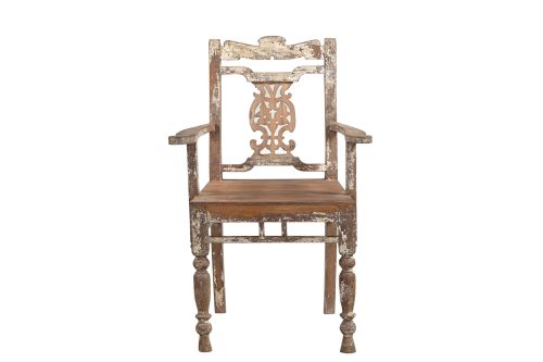 Vintage Anglo-Indian Teakwood Chair, 36Hx24x19