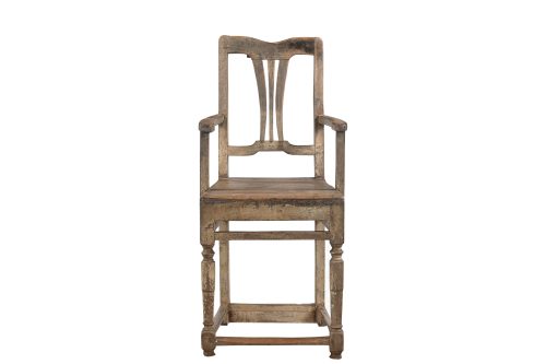 Vintage Anglo-Indian Teakwood "Bar"Chair, 42Hx20x20