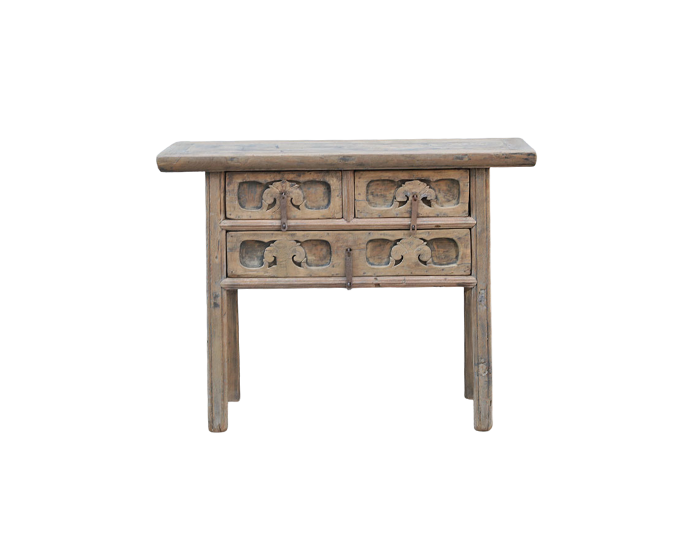 Antique Chinese Elm Shanxi Hall Cabinet/Altar Table, 33.5Hx44x18 - Image 3