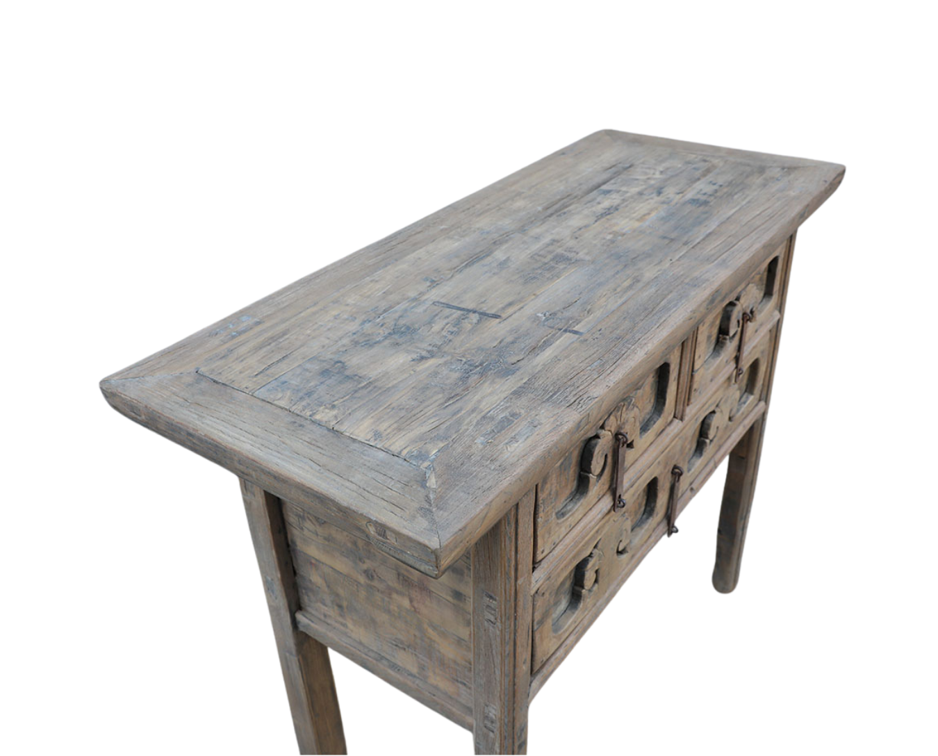 Antique Chinese Elm Shanxi Hall Cabinet/Altar Table, 33.5Hx44x18 - Image 5