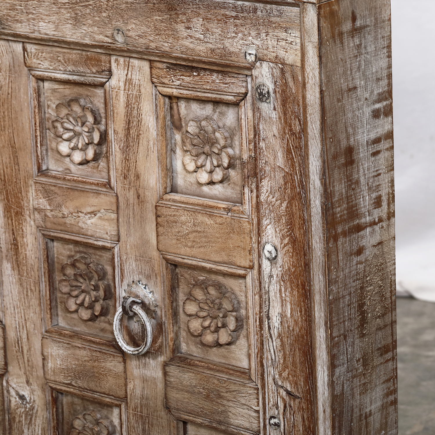 Antique Indian Teakwood Ceiling Panel, - Image 3