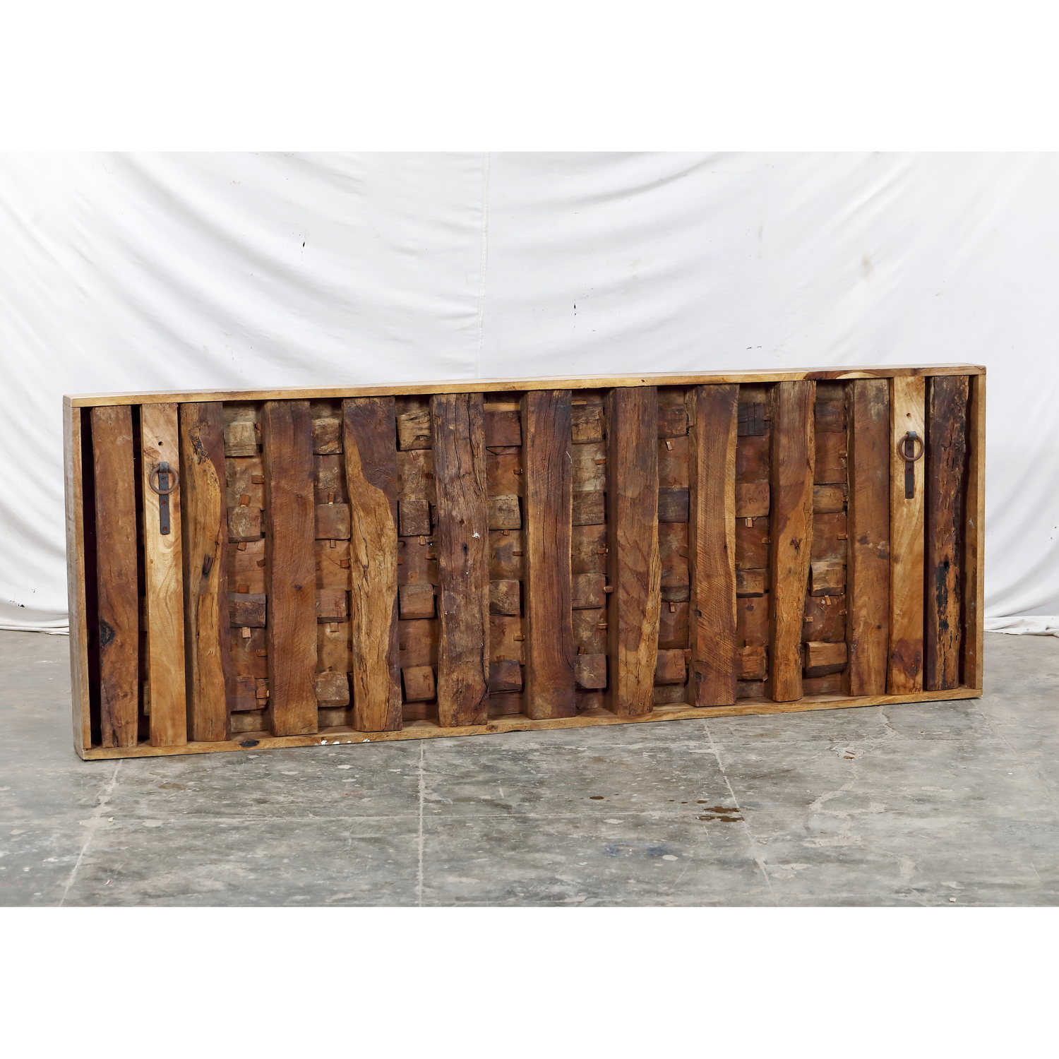 Antique Indian Teakwood Ceiling Panel, - Image 5