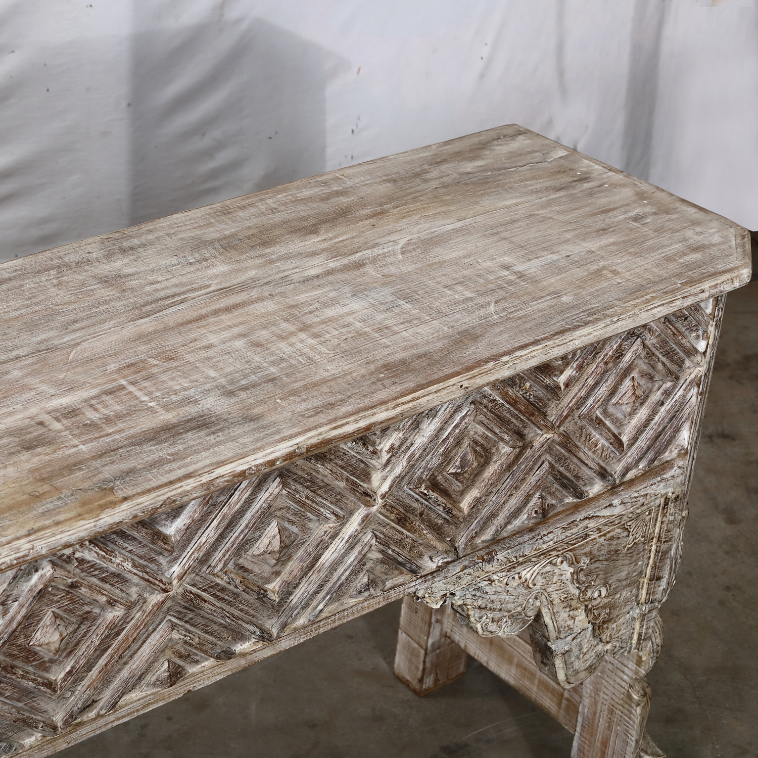 Console Table made from Indian Reclaimed Architectural Elements, 105.5x18x34.5H - Image 3