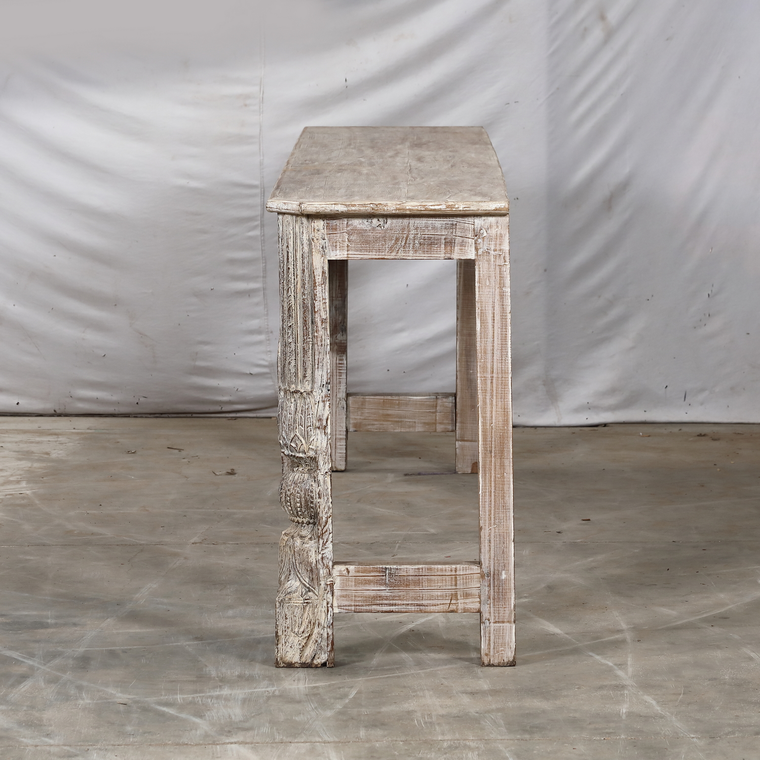 Console Table made from Indian Reclaimed Architectural Elements, 105.5x18x34.5H - Image 5