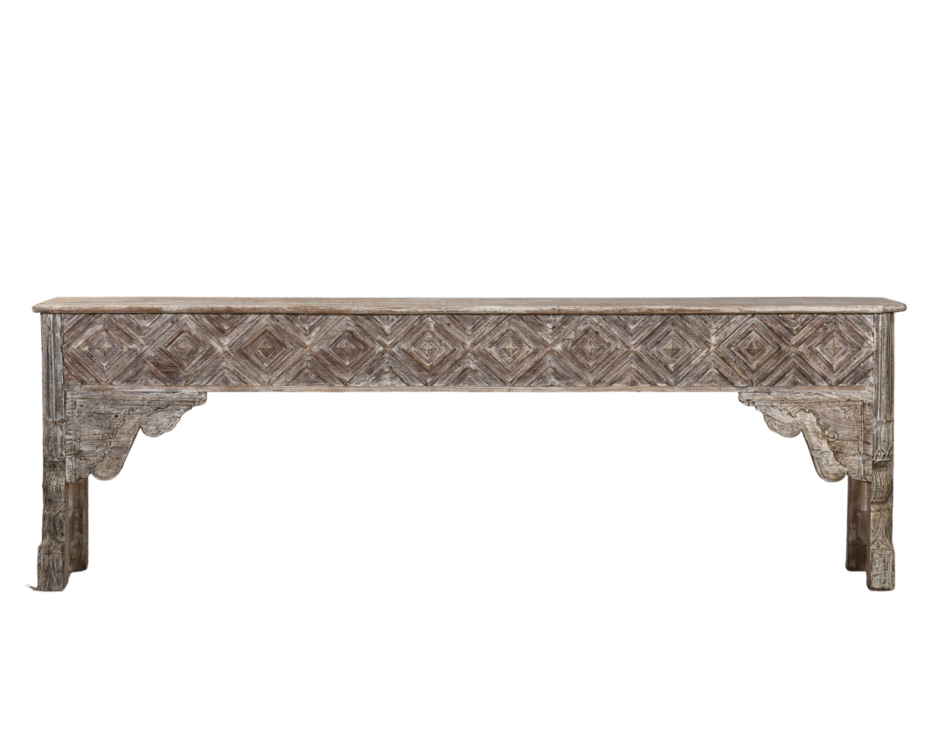 Console Table made from Indian Reclaimed Architectural Elements, 105.5x18x34.5H - Image 7