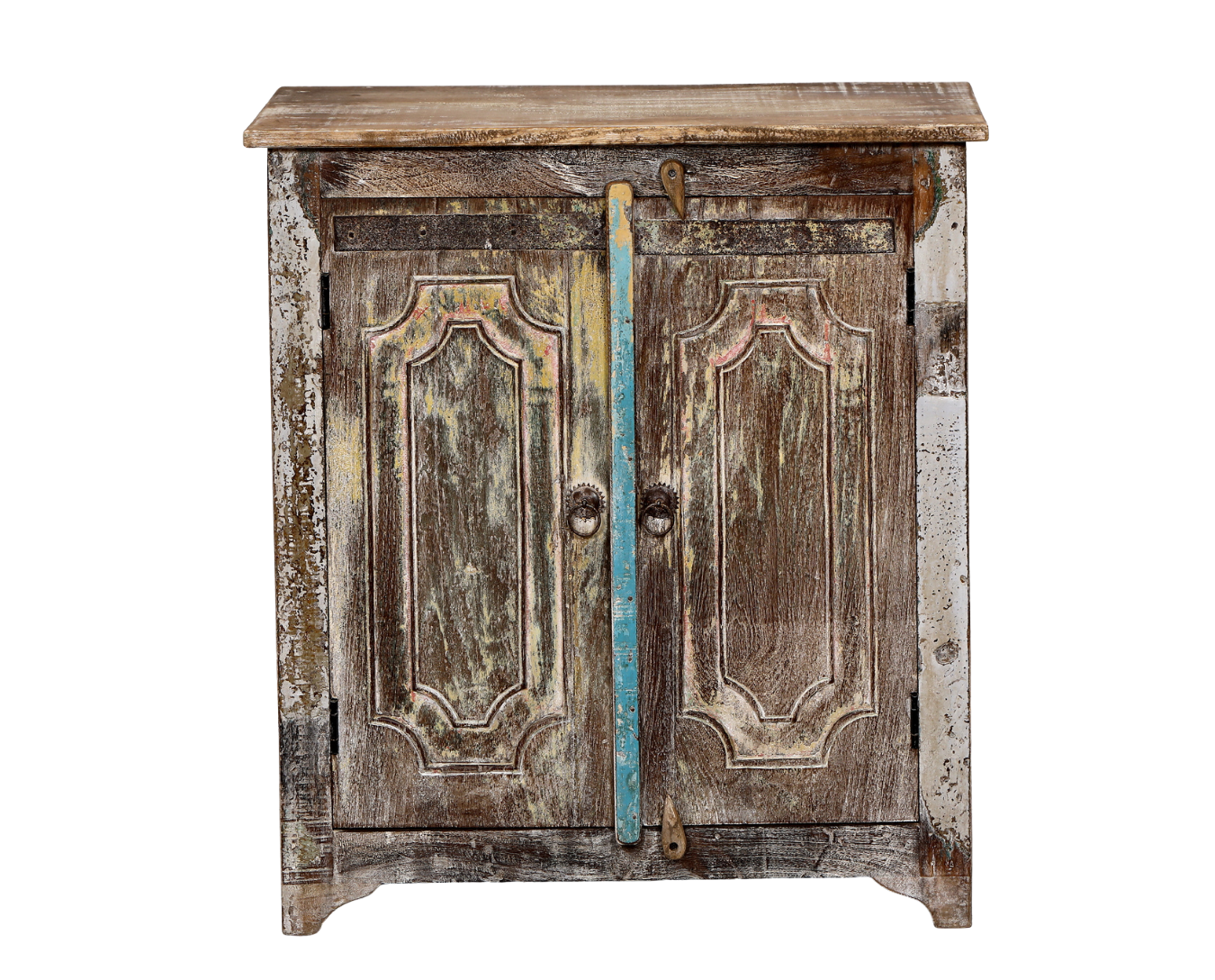 Nightstand made from Antique Indian Teakwood Architectural Elements, 28x14x31H - Image 7