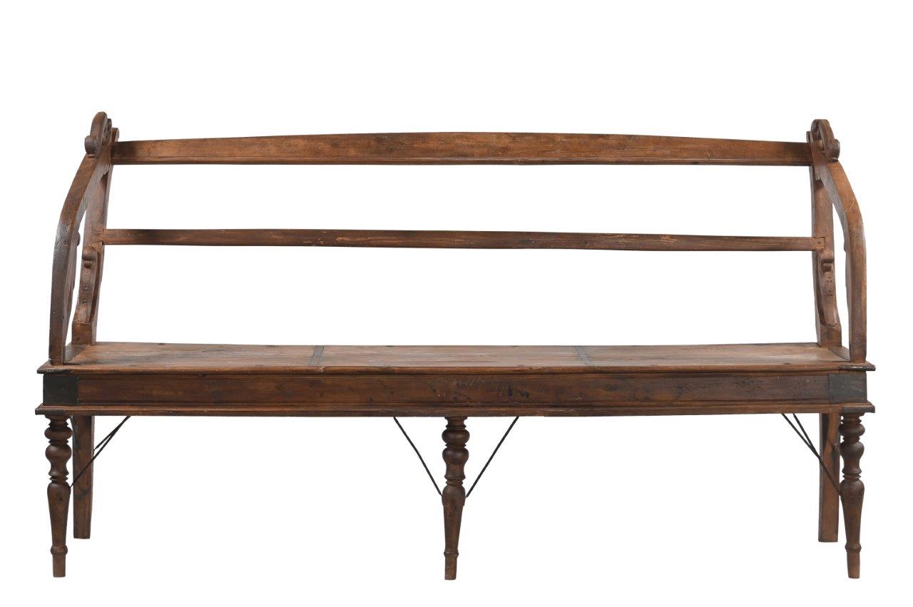 Antique Indian Teakwood Bench,41x74x26 - Image 3