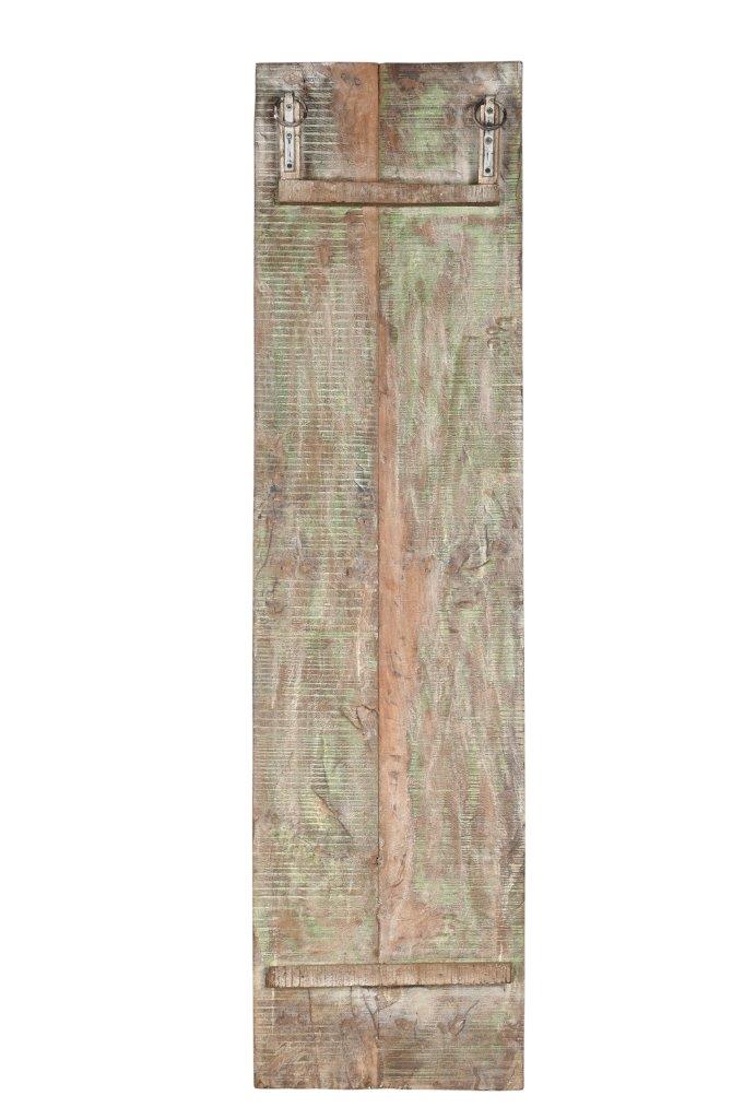 Vintage Indian Painted Panel, 77x20x2 - Image 3