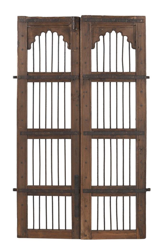 Vintage Indian Teakwood Gate, 70Hx40x2 - Image 4