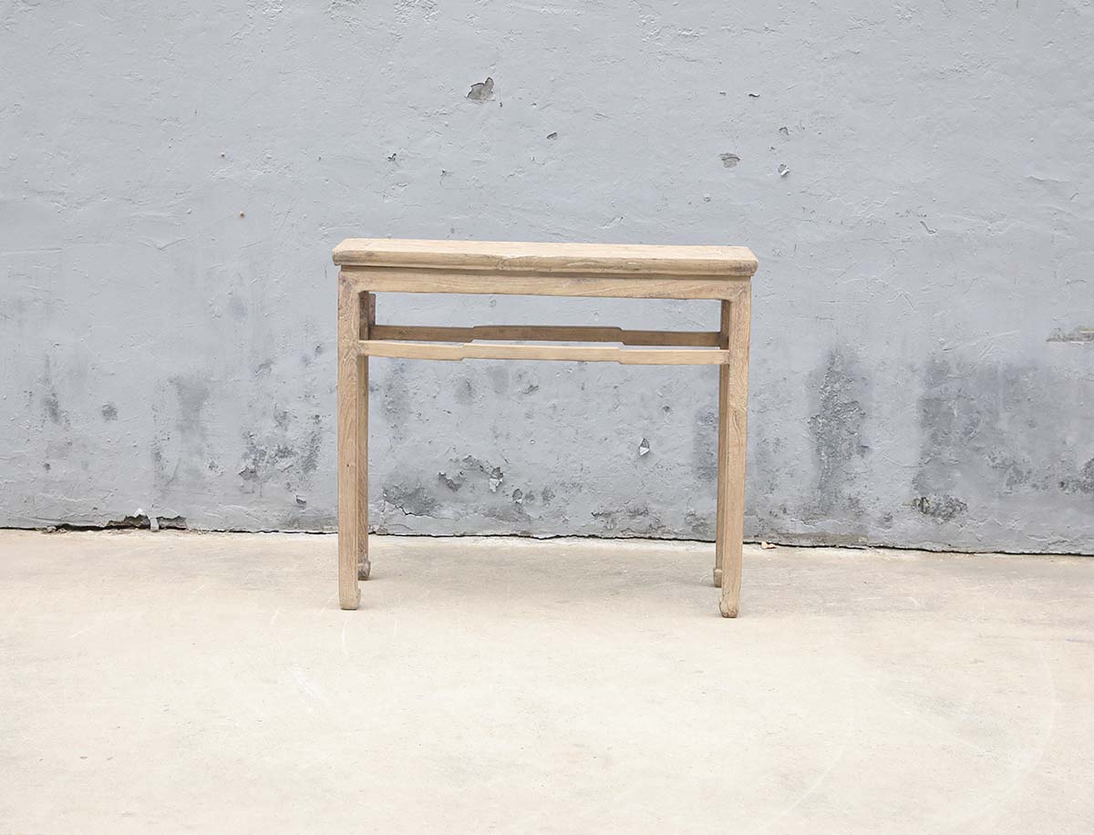Antique Chinese Elm Hall Table, 38.5x12x33.5H - Image 3