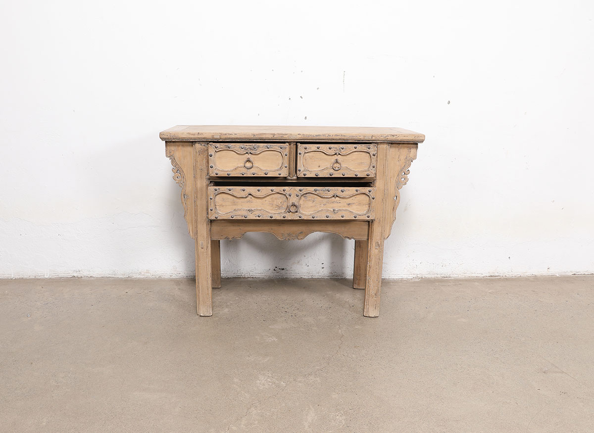 Antique Chinese Elm Shanxi Hall Table, 45x18x34H - Image 5
