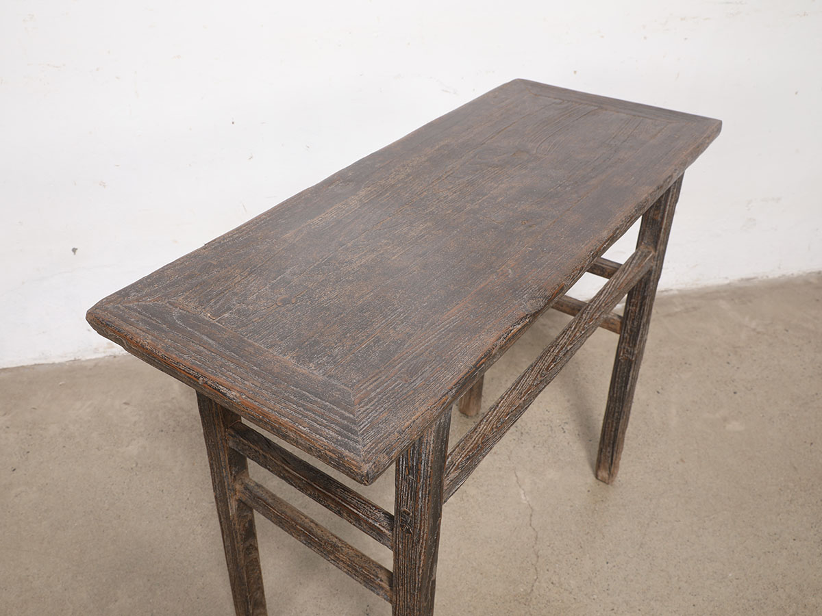 Vintage Rustic Elm Console Table, 41x17x33H - Image 4