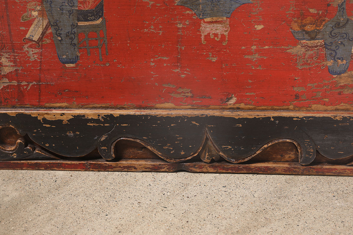 Antique Chinese Painted Wedding Box, 31.5x19x20.5H - Image 3