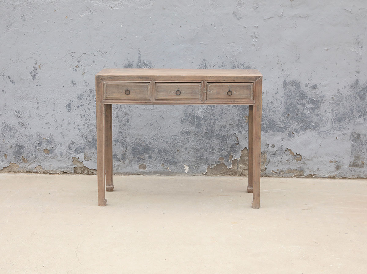 Antique Chinese Elm Hall Table, 41x16x33.5H - Image 3