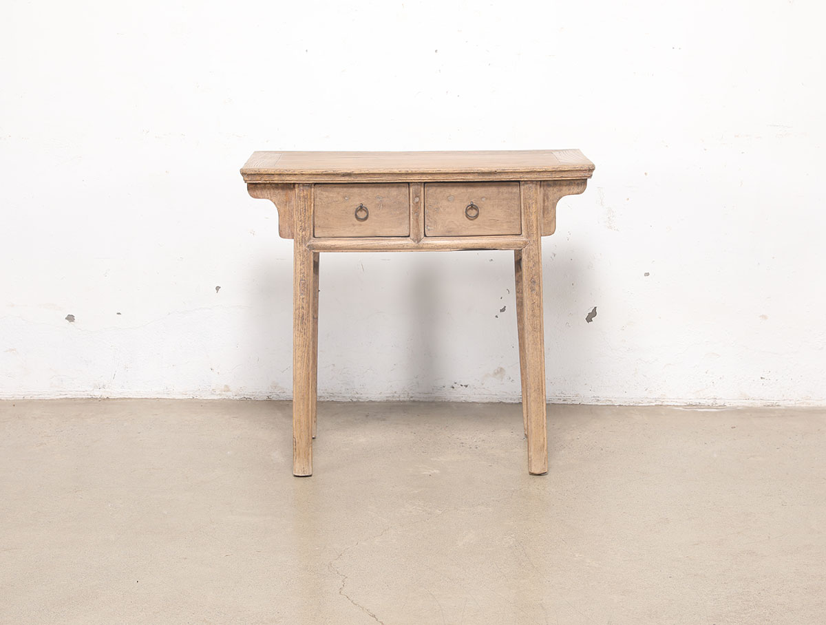 Antique Chinese Elm Hall Table, 36x18x33H - Image 3