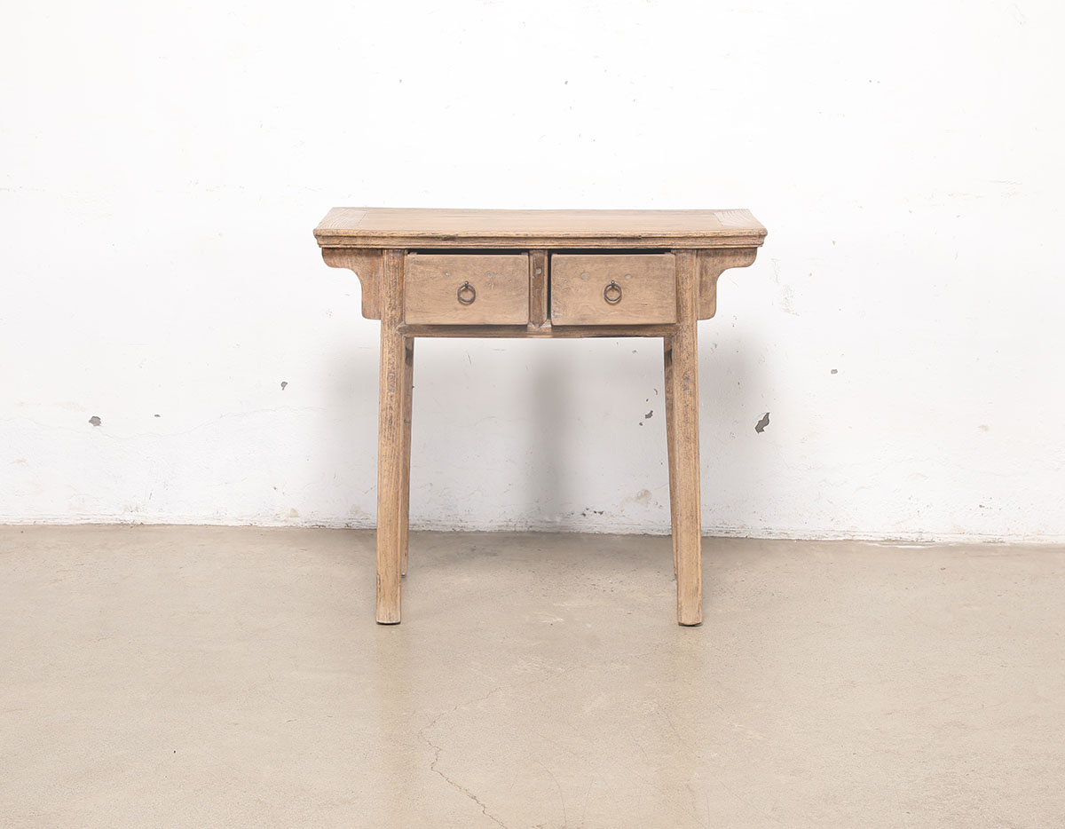 Antique Chinese Elm Hall Table, 36x18x33H - Image 4