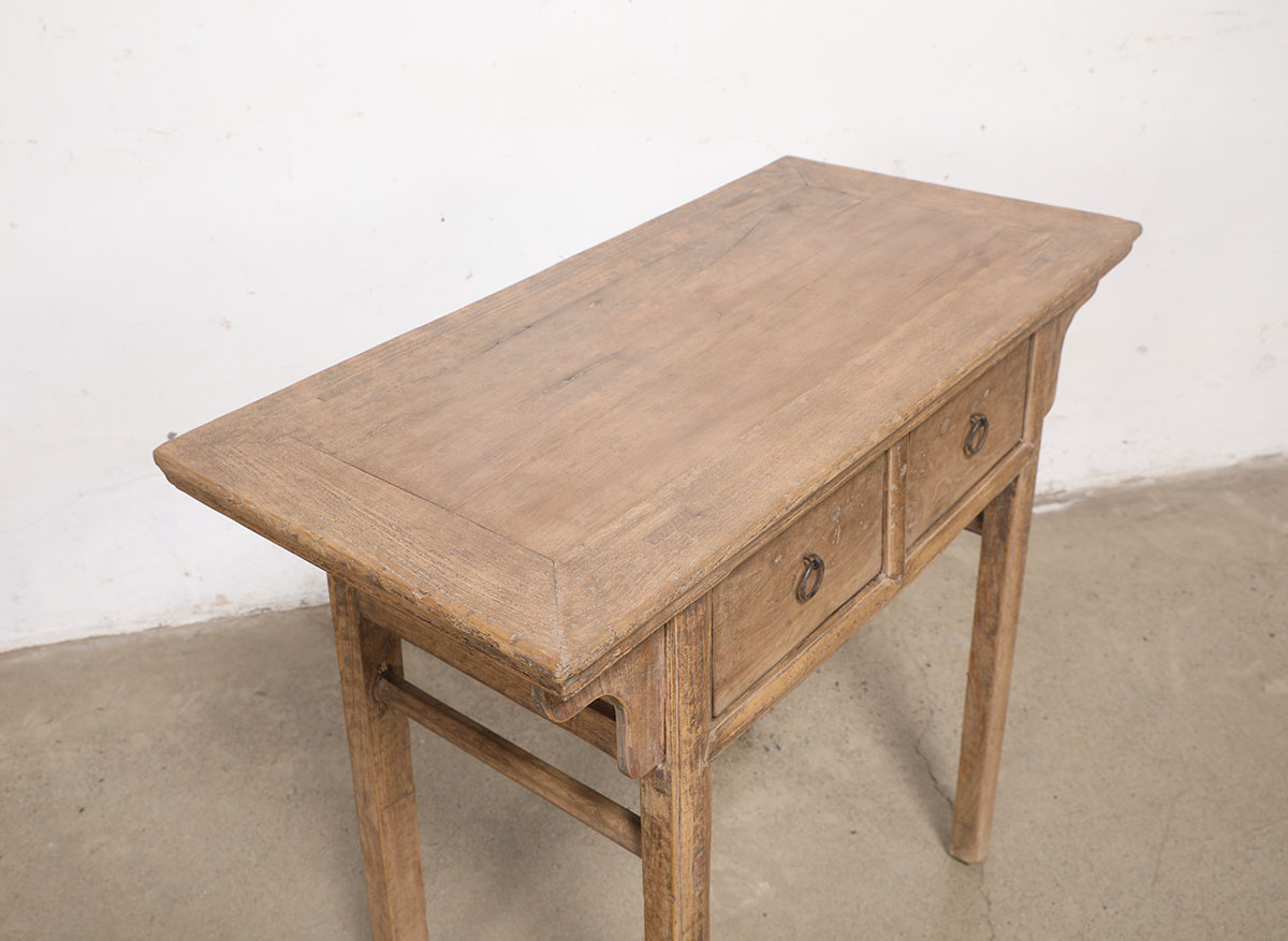 Antique Chinese Elm Hall Table, 36x18x33H - Image 5