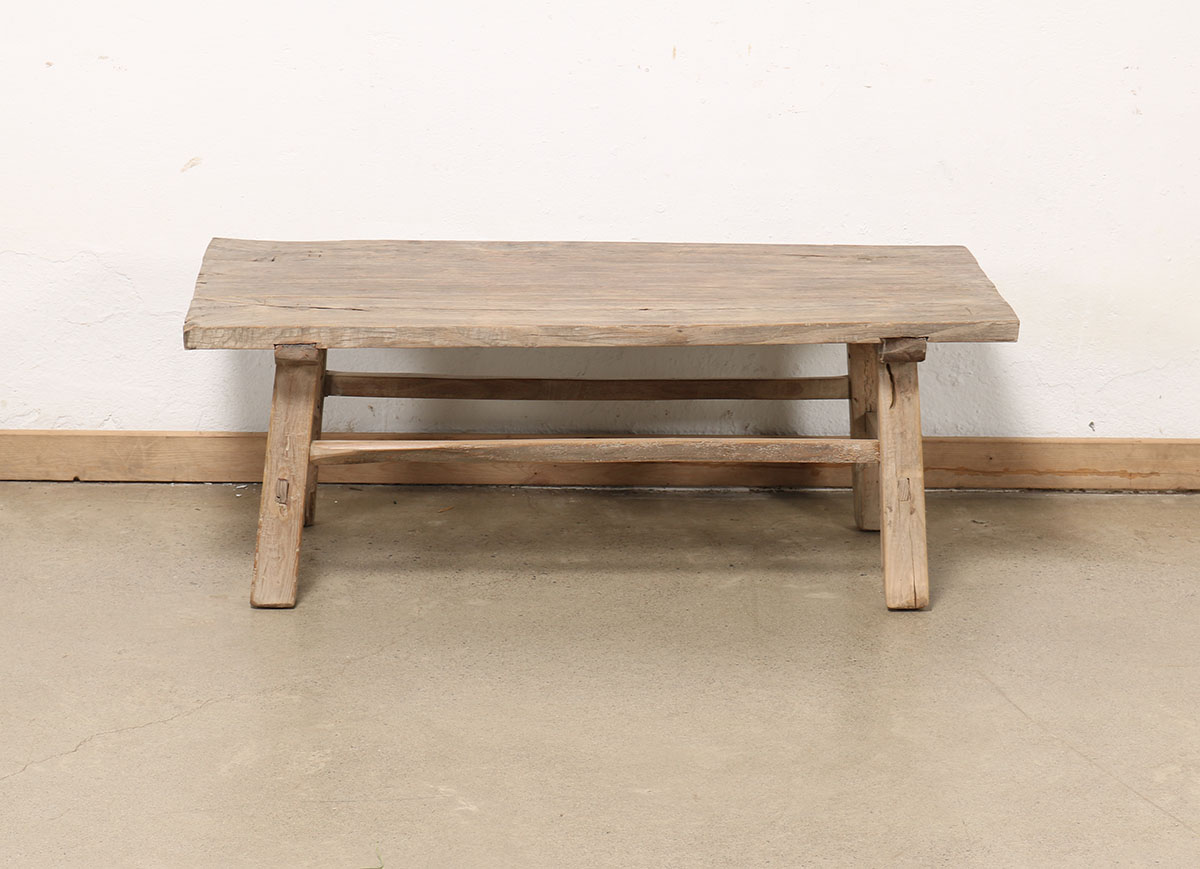 Vintage Chinese Elm Coffee Table, 46.5x23x17H - Image 4
