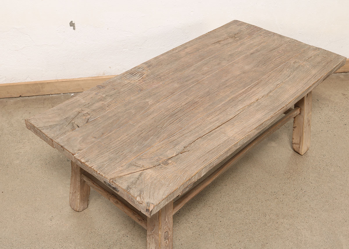 Vintage Chinese Elm Coffee Table, 46.5x23x17H - Image 3