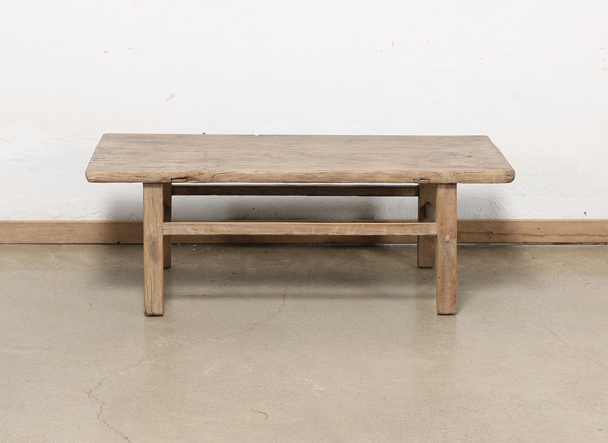 Vintage Chinese Elm Coffee Table, 51x24.5x18H - Image 4