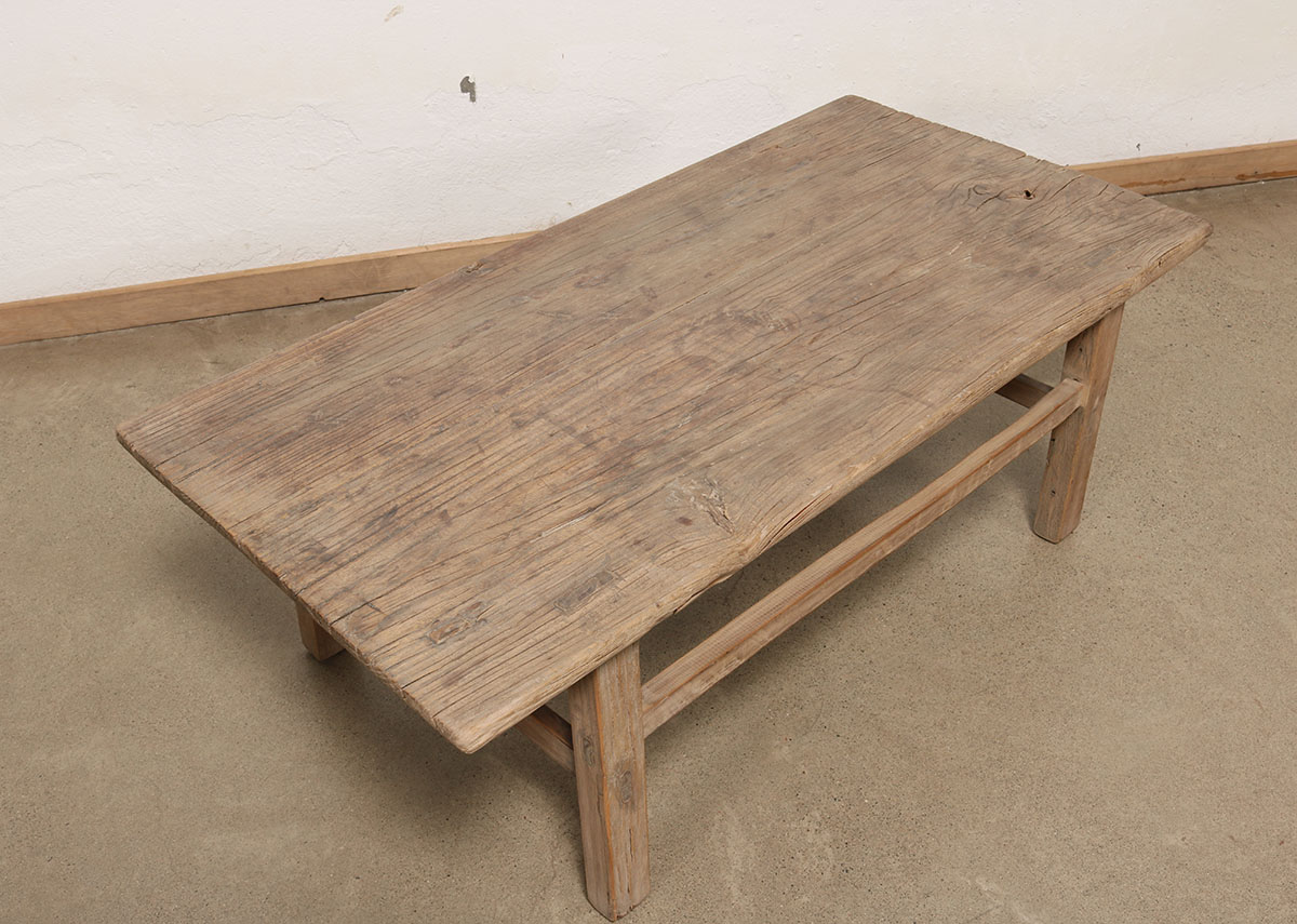 Vintage Chinese Elm Coffee Table, 51x24.5x18H - Image 3