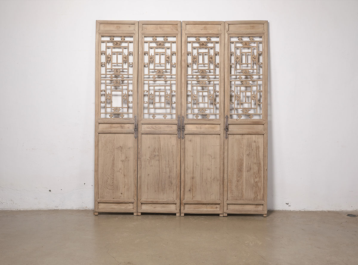 Antique Chinese Pine Panel Screen/Door, 88x2.5x99.5H - Image 5