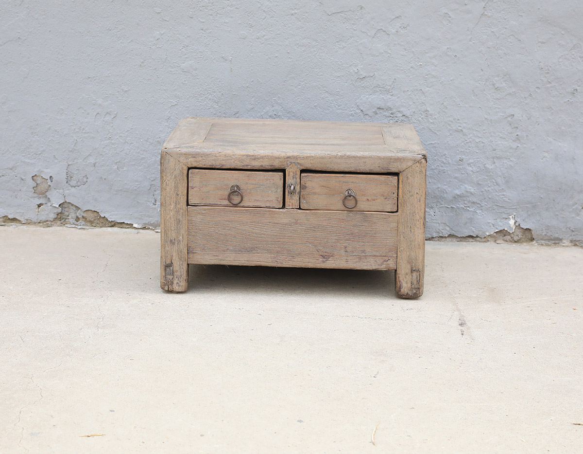 Vintage Chinese Pine Small Cabinet, 22x17x12H - Image 3