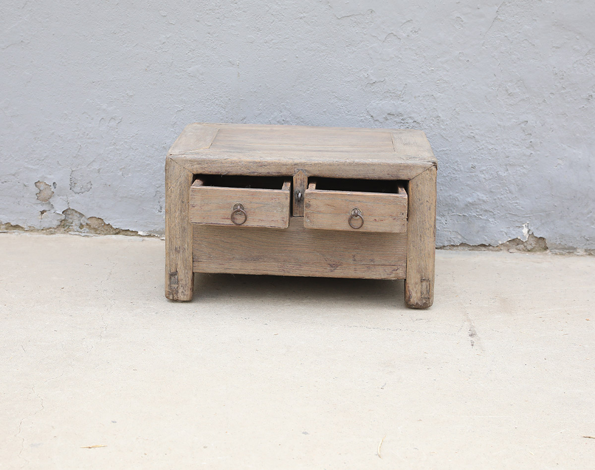 Vintage Chinese Pine Small Cabinet, 22x17x12H - Image 4