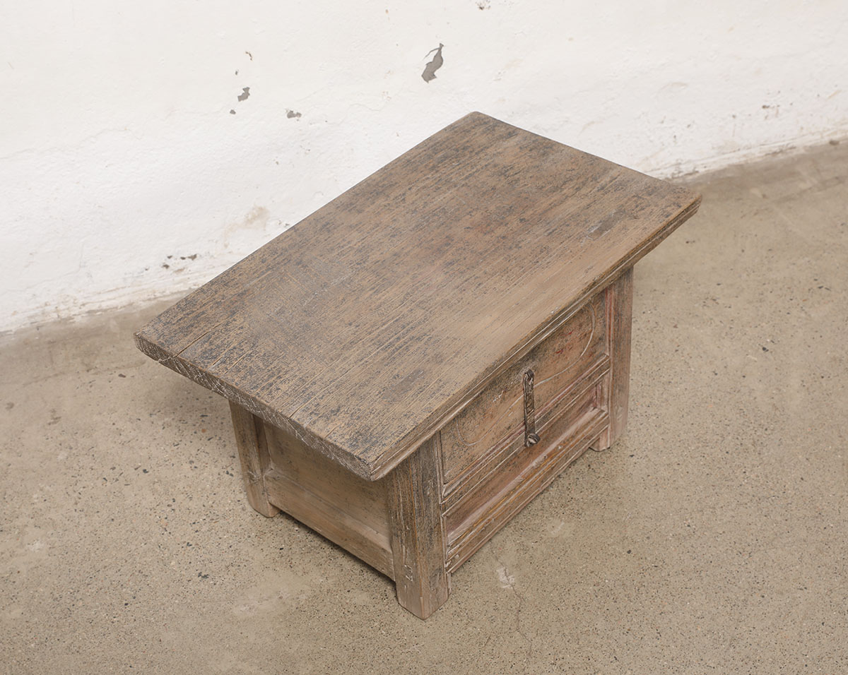 Vintage Chinese Elm Small Cabinet, 23x14x13H - Image 5