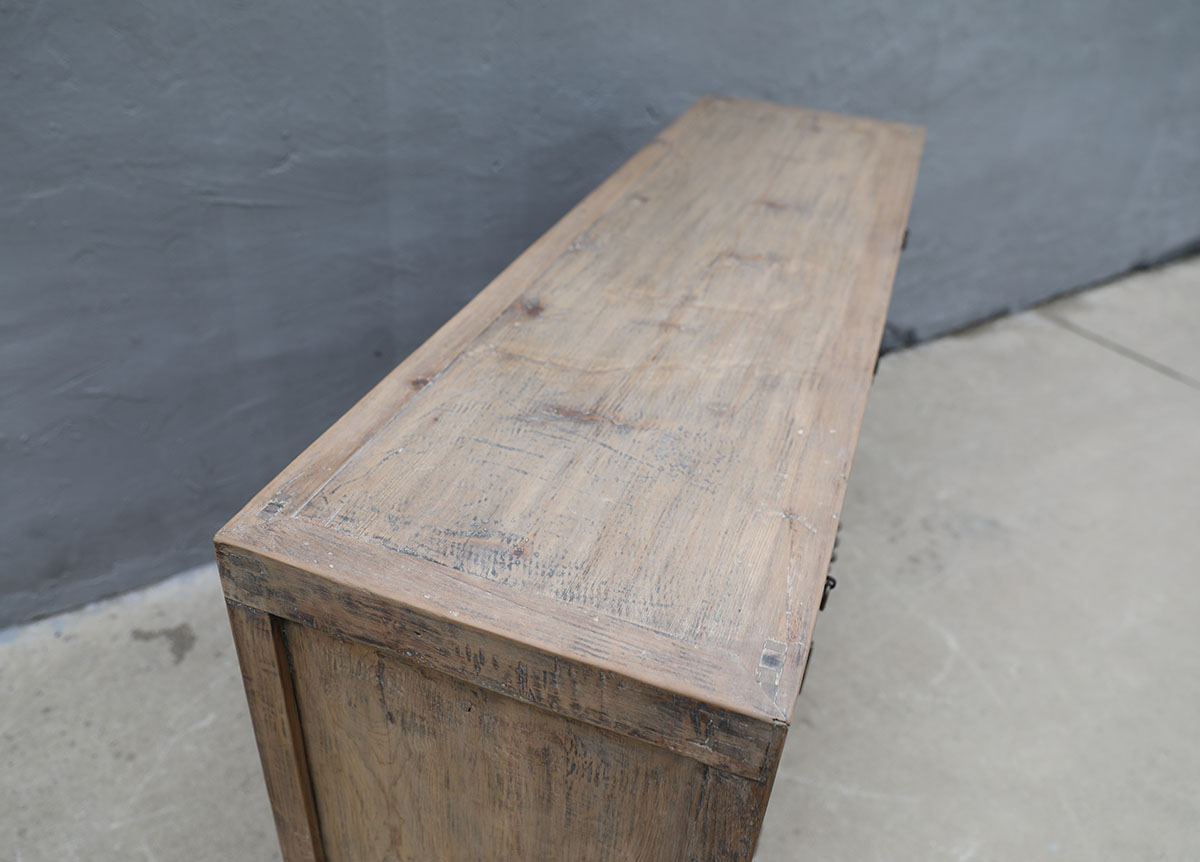 Antique Chinese Pine Cabinet, 62x18x36H - Image 3