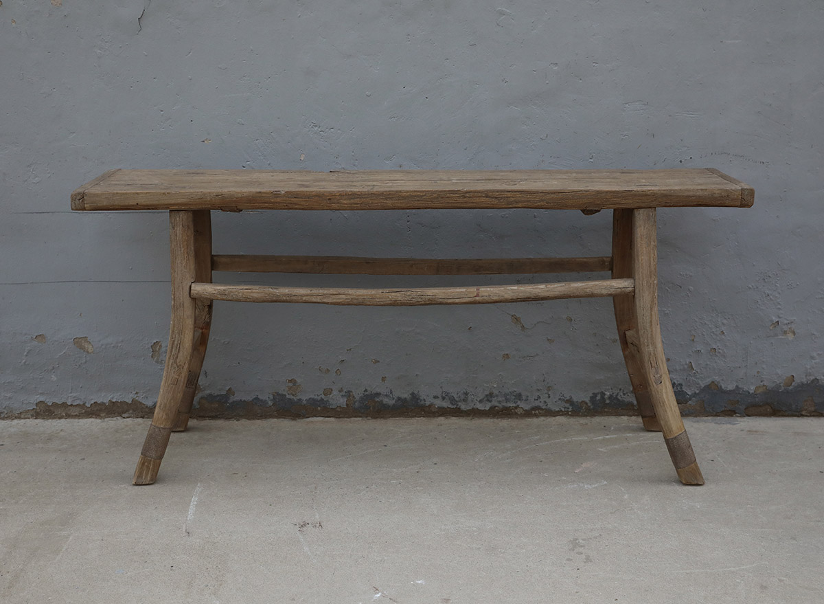 Vintage Rustic Pine Console Table, 68.5x14.5x32H - Image 3