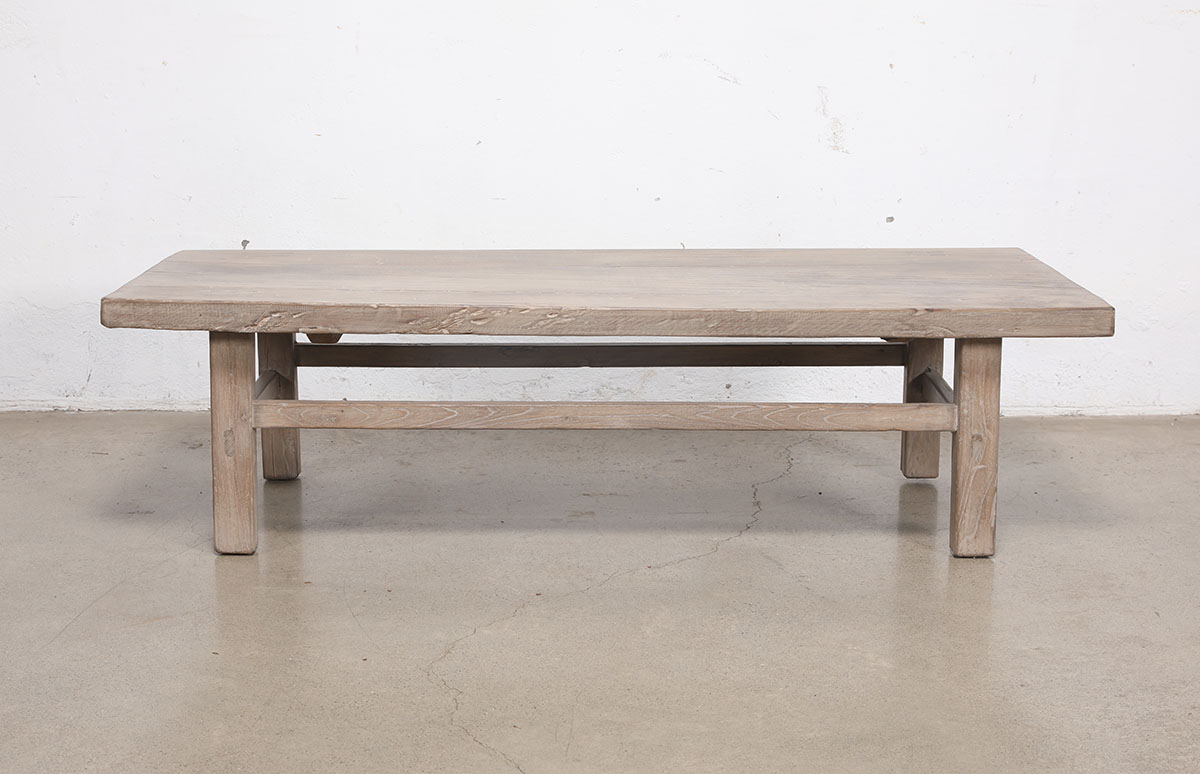 Vintage Chinese Elm Coffee Table, 60.x25x16.5H - Image 4
