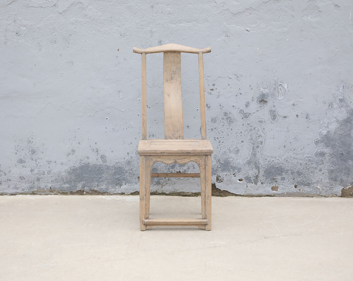 Antique Chinese Elm Chair, 19x15.5x46.5H - Image 3