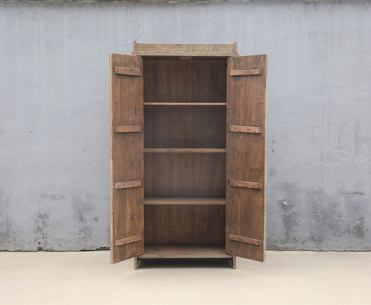 Reclaimed Chinese Pine Armoire , 35.5x18x79H - Image 4